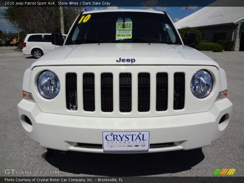 Stone White / Dark Slate Gray 2010 Jeep Patriot Sport 4x4