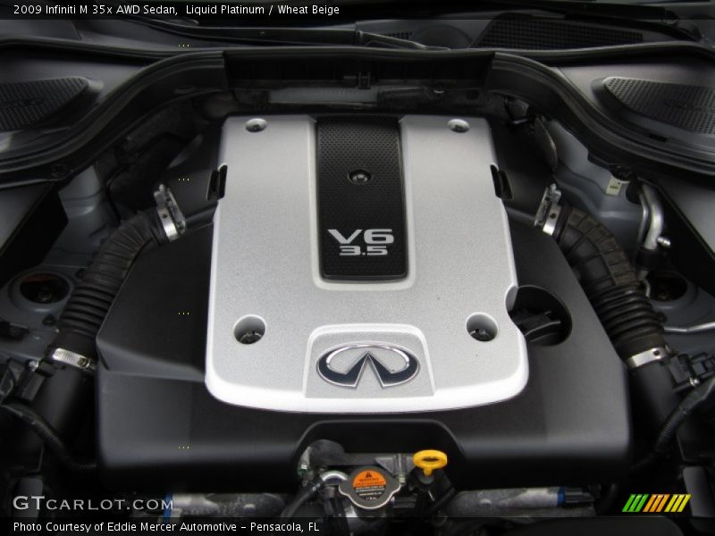 Liquid Platinum / Wheat Beige 2009 Infiniti M 35x AWD Sedan