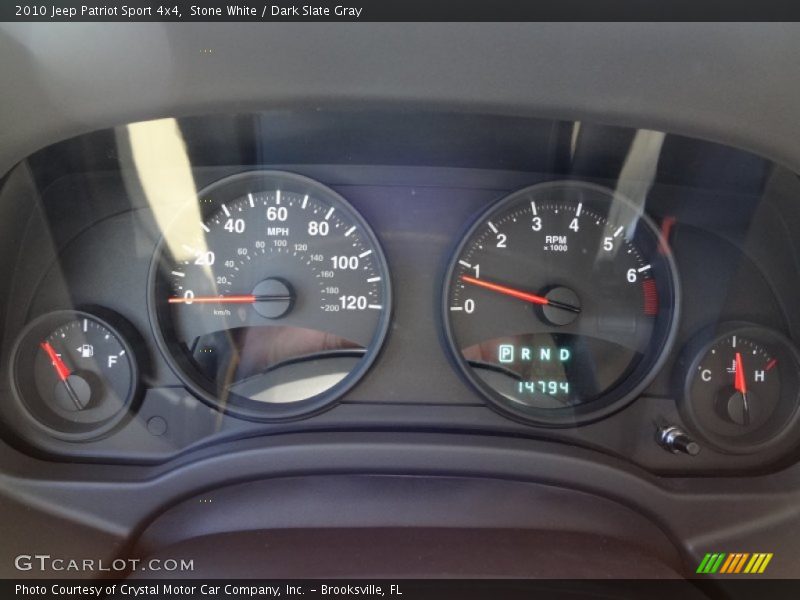 Stone White / Dark Slate Gray 2010 Jeep Patriot Sport 4x4