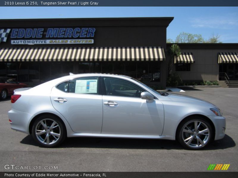 Tungsten Silver Pearl / Light Gray 2010 Lexus IS 250