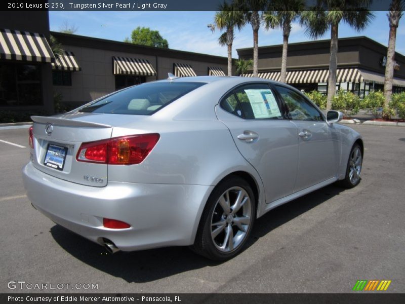 Tungsten Silver Pearl / Light Gray 2010 Lexus IS 250