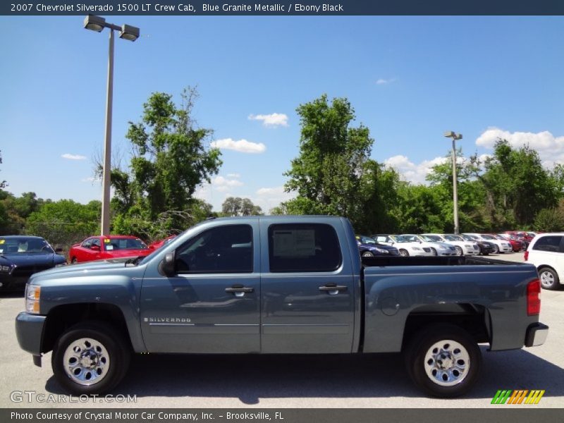 Blue Granite Metallic / Ebony Black 2007 Chevrolet Silverado 1500 LT Crew Cab