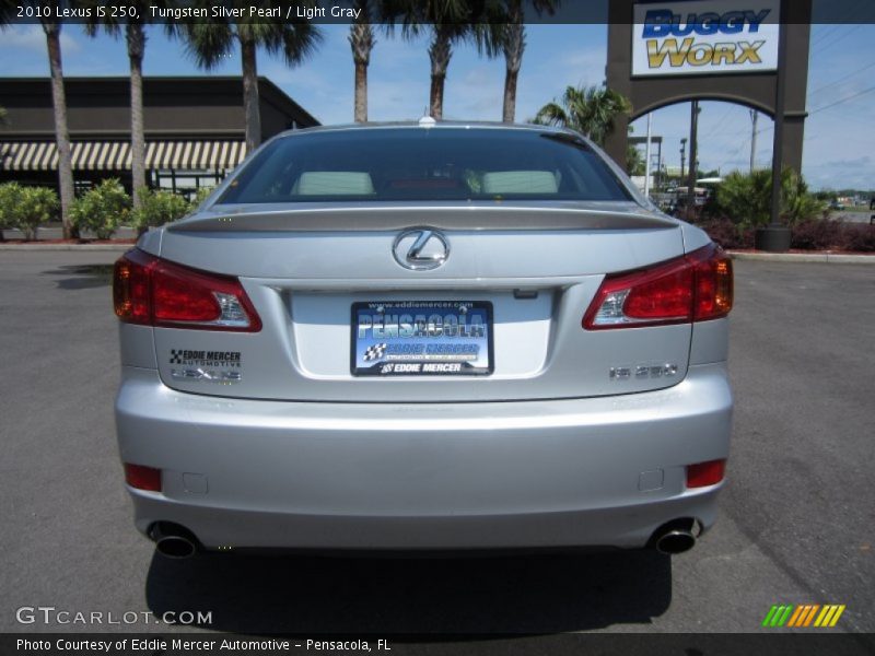 Tungsten Silver Pearl / Light Gray 2010 Lexus IS 250