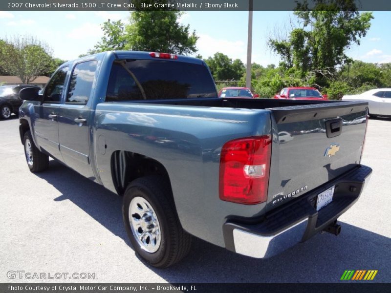 Blue Granite Metallic / Ebony Black 2007 Chevrolet Silverado 1500 LT Crew Cab