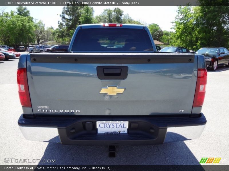 Blue Granite Metallic / Ebony Black 2007 Chevrolet Silverado 1500 LT Crew Cab
