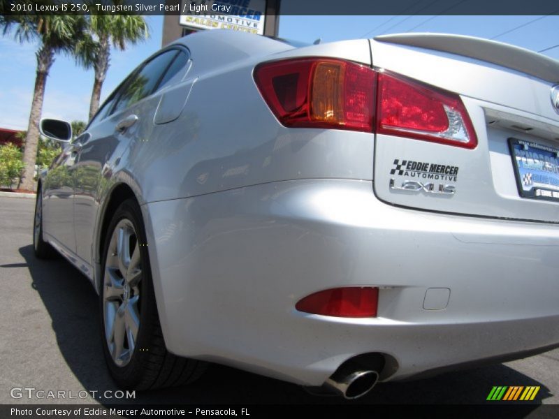 Tungsten Silver Pearl / Light Gray 2010 Lexus IS 250