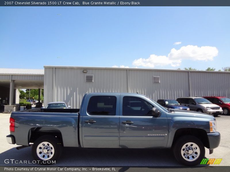 Blue Granite Metallic / Ebony Black 2007 Chevrolet Silverado 1500 LT Crew Cab