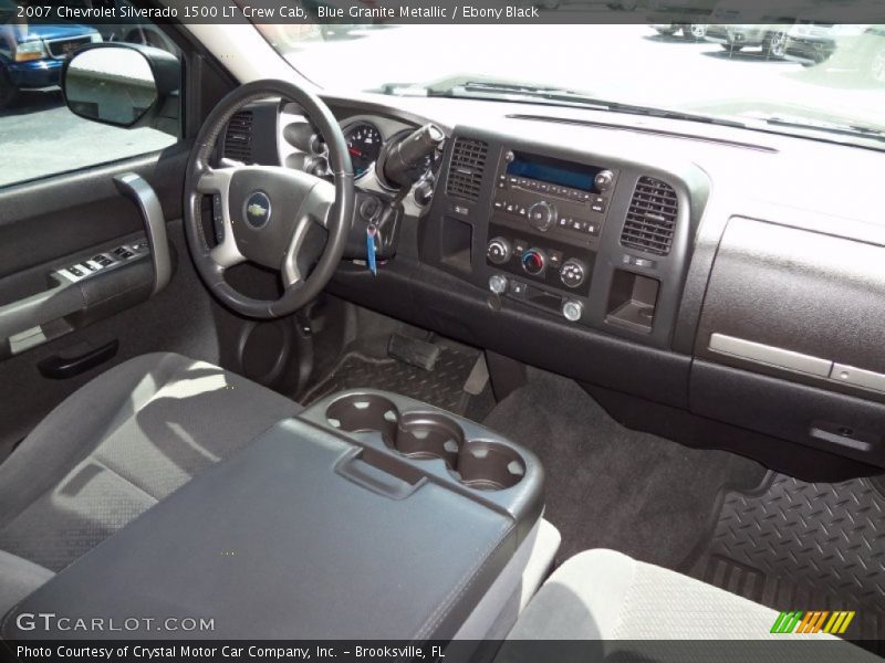 Blue Granite Metallic / Ebony Black 2007 Chevrolet Silverado 1500 LT Crew Cab