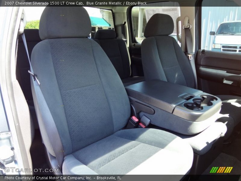 Blue Granite Metallic / Ebony Black 2007 Chevrolet Silverado 1500 LT Crew Cab