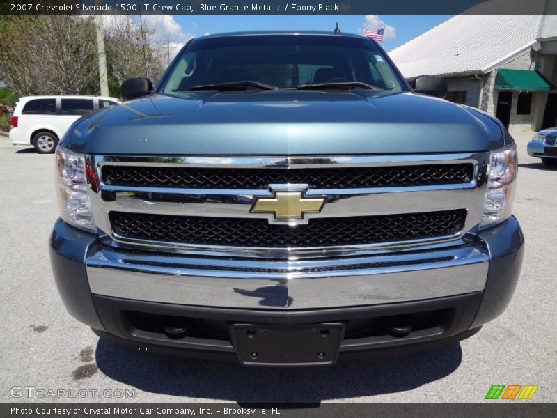 Blue Granite Metallic / Ebony Black 2007 Chevrolet Silverado 1500 LT Crew Cab
