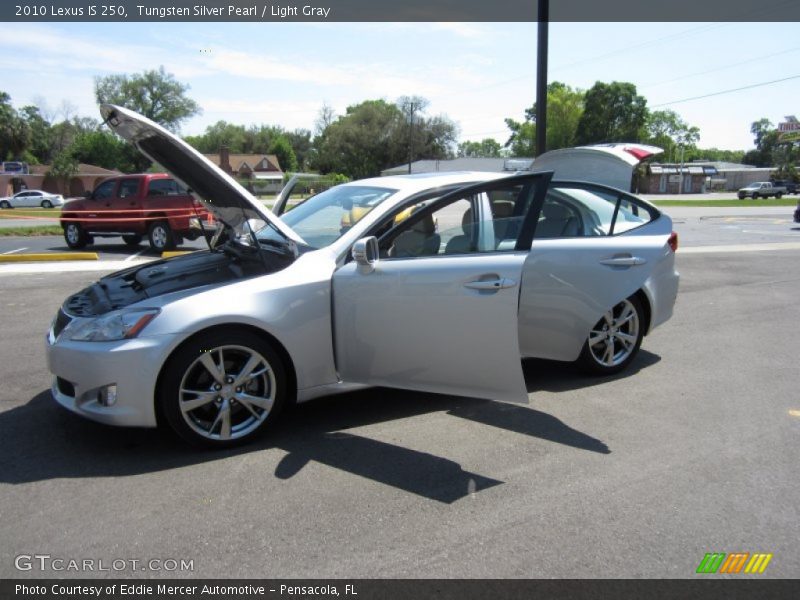 Tungsten Silver Pearl / Light Gray 2010 Lexus IS 250