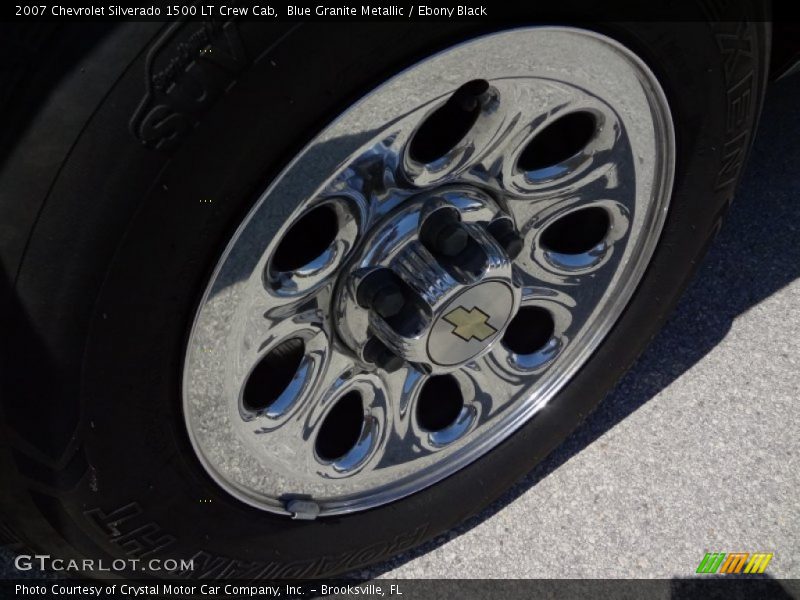 Blue Granite Metallic / Ebony Black 2007 Chevrolet Silverado 1500 LT Crew Cab