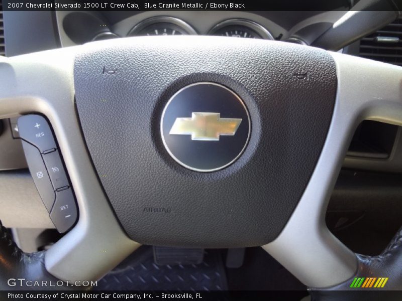 Blue Granite Metallic / Ebony Black 2007 Chevrolet Silverado 1500 LT Crew Cab