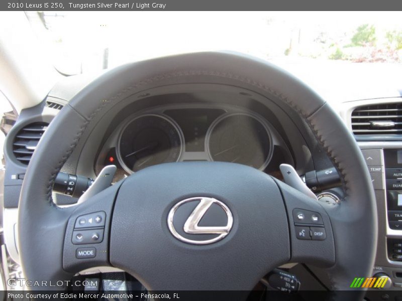 Tungsten Silver Pearl / Light Gray 2010 Lexus IS 250