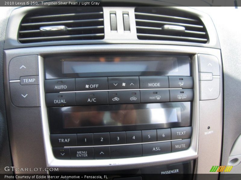 Tungsten Silver Pearl / Light Gray 2010 Lexus IS 250
