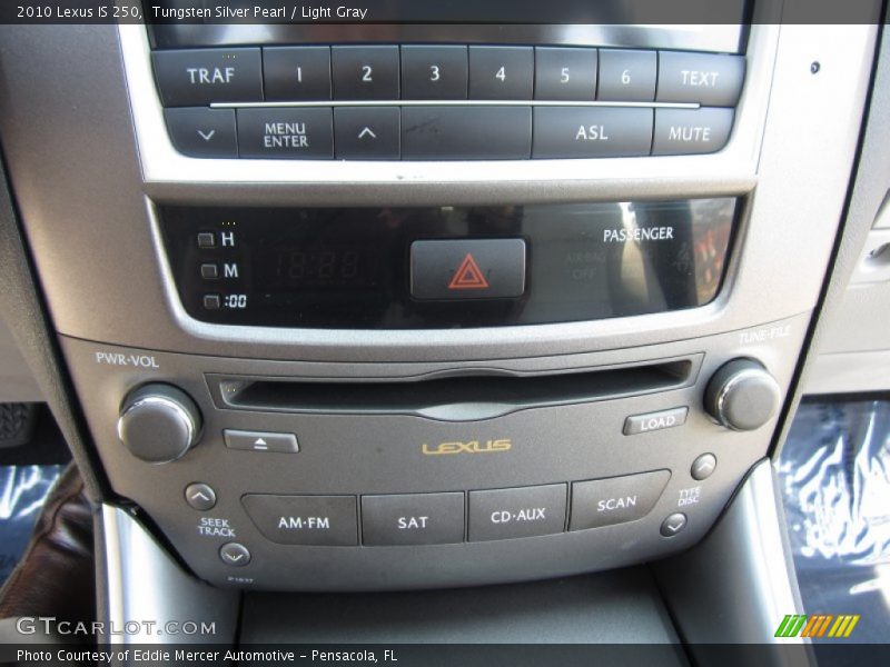 Tungsten Silver Pearl / Light Gray 2010 Lexus IS 250