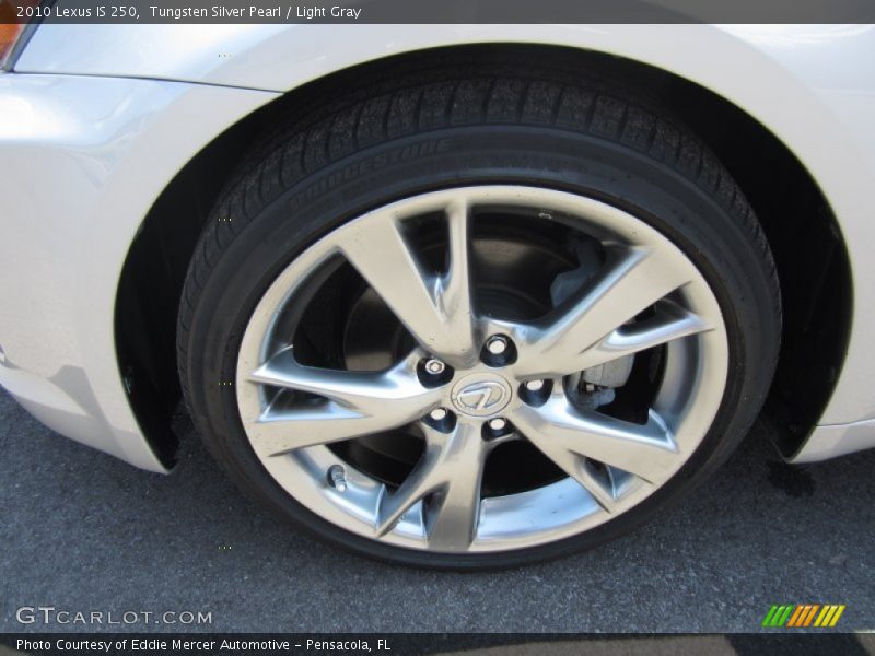 Tungsten Silver Pearl / Light Gray 2010 Lexus IS 250