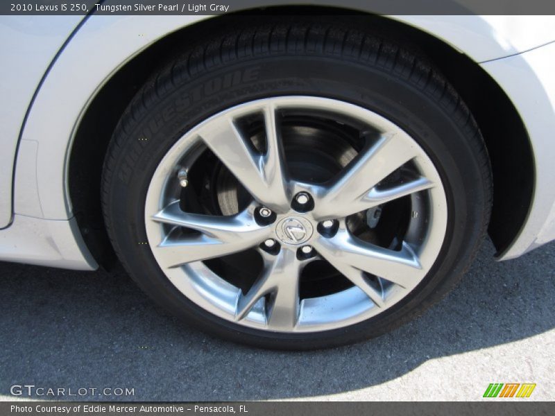 Tungsten Silver Pearl / Light Gray 2010 Lexus IS 250