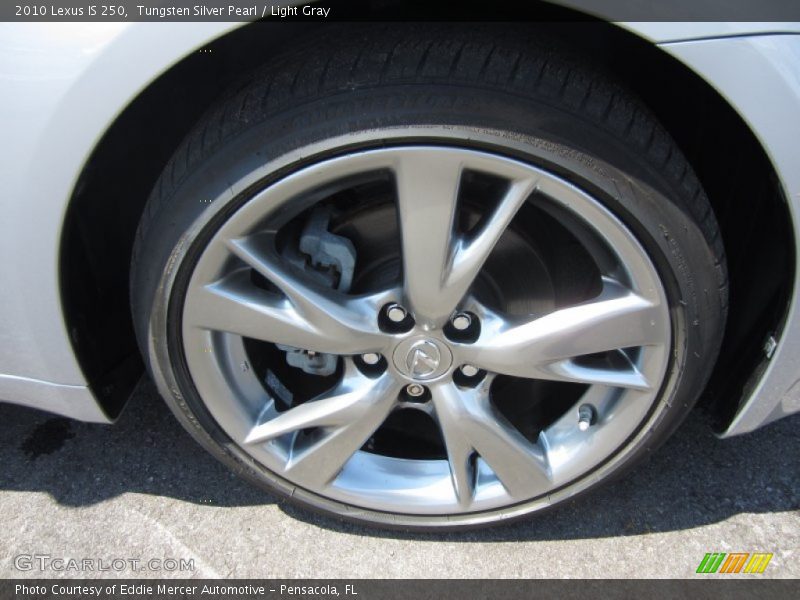 Tungsten Silver Pearl / Light Gray 2010 Lexus IS 250