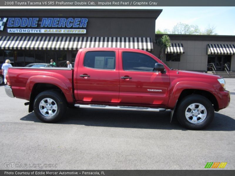 Impulse Red Pearl / Graphite Gray 2008 Toyota Tacoma V6 SR5 PreRunner Double Cab