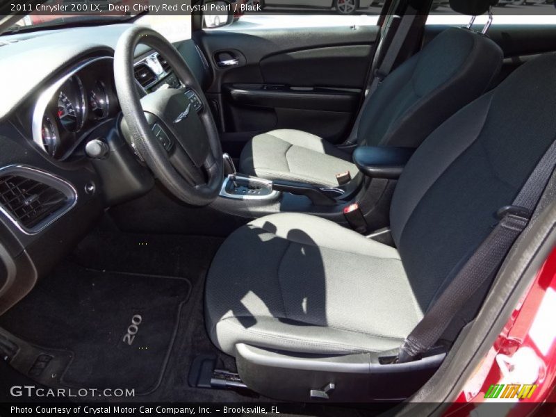 Deep Cherry Red Crystal Pearl / Black 2011 Chrysler 200 LX