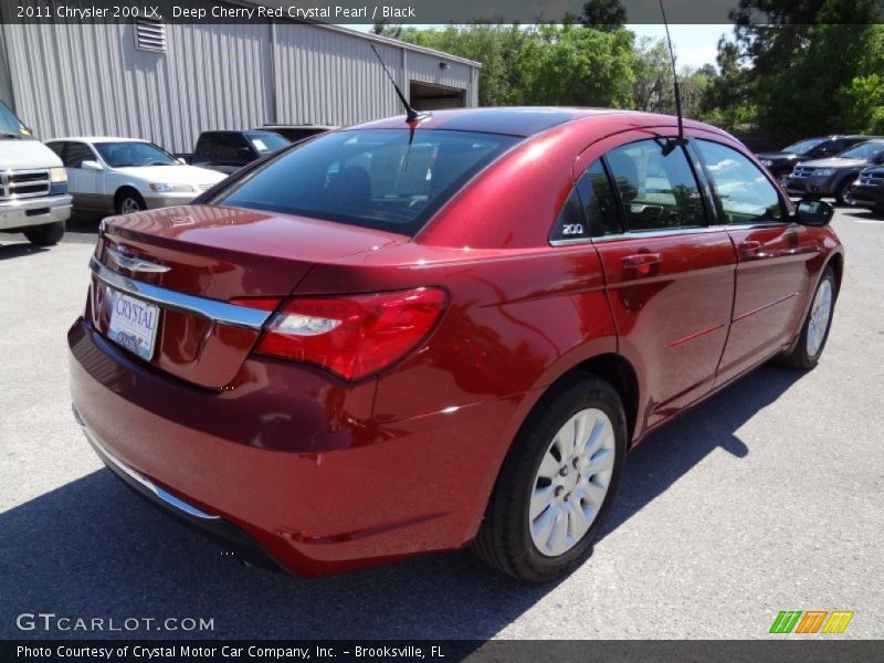 Deep Cherry Red Crystal Pearl / Black 2011 Chrysler 200 LX