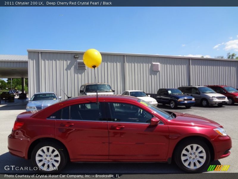 Deep Cherry Red Crystal Pearl / Black 2011 Chrysler 200 LX