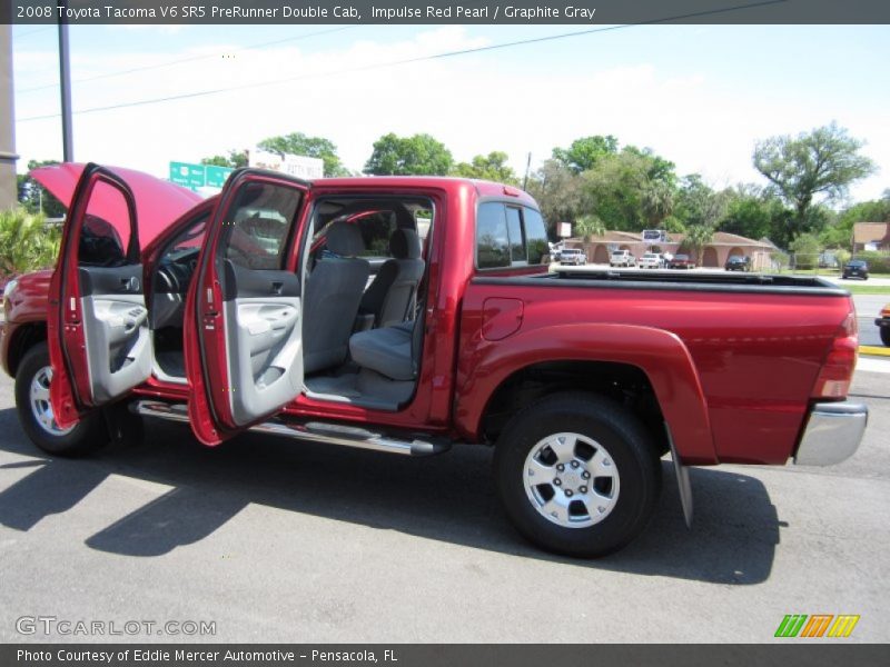 Impulse Red Pearl / Graphite Gray 2008 Toyota Tacoma V6 SR5 PreRunner Double Cab