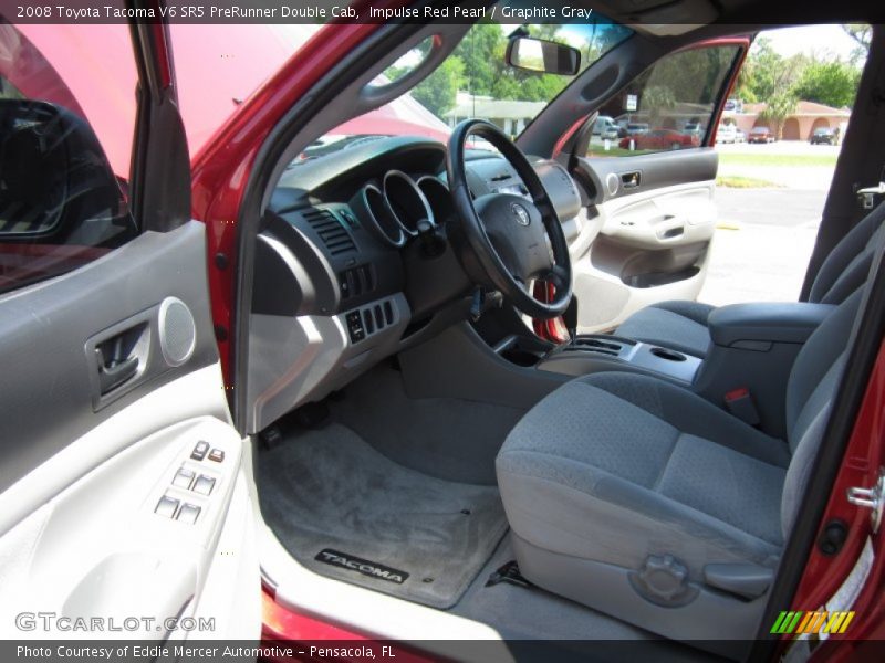 Impulse Red Pearl / Graphite Gray 2008 Toyota Tacoma V6 SR5 PreRunner Double Cab