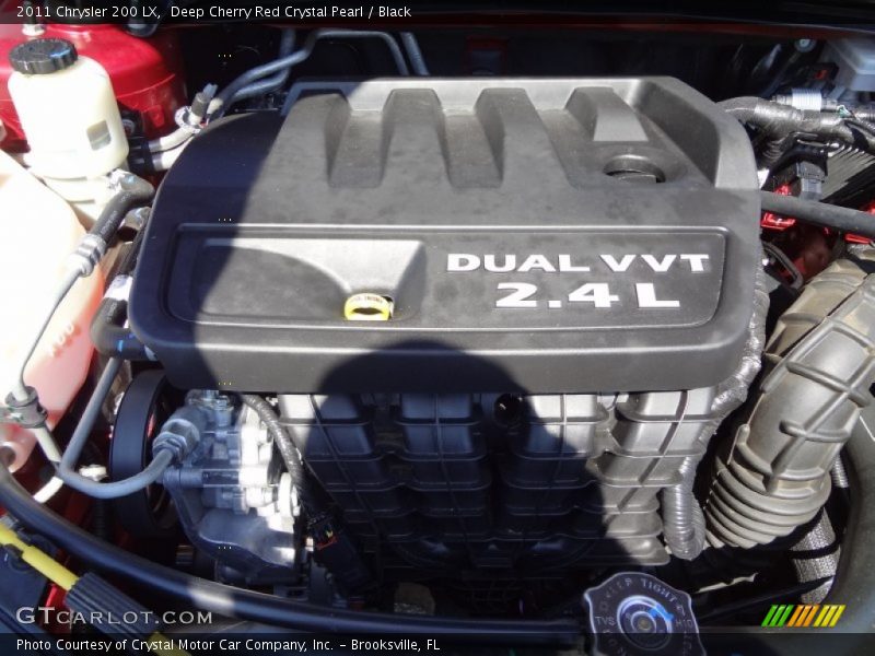 Deep Cherry Red Crystal Pearl / Black 2011 Chrysler 200 LX
