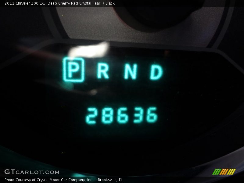 Deep Cherry Red Crystal Pearl / Black 2011 Chrysler 200 LX