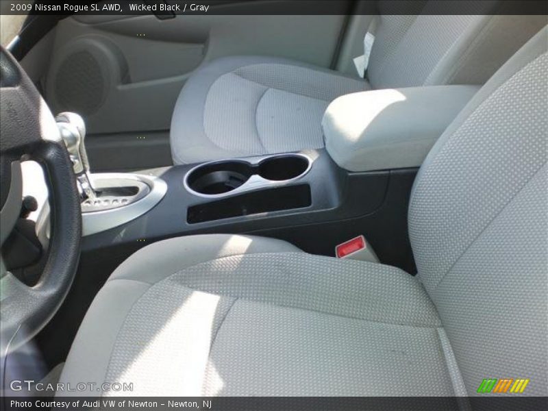 Wicked Black / Gray 2009 Nissan Rogue SL AWD