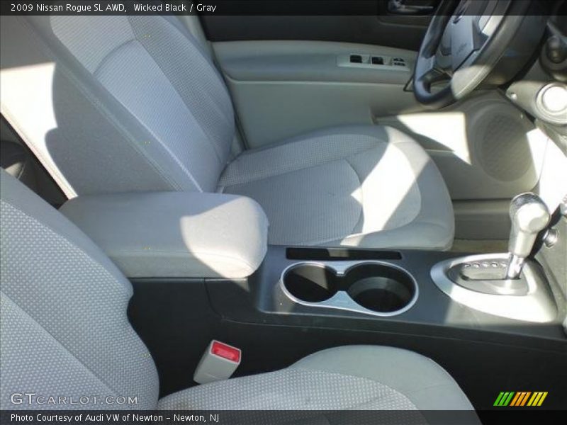 Wicked Black / Gray 2009 Nissan Rogue SL AWD