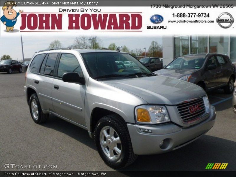 Silver Mist Metallic / Ebony 2007 GMC Envoy SLE 4x4