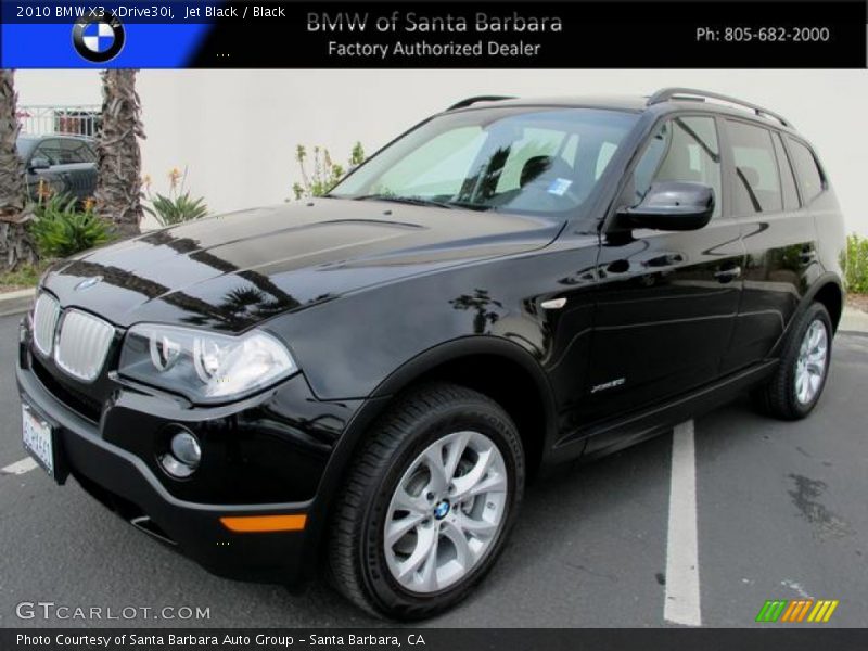 Jet Black / Black 2010 BMW X3 xDrive30i