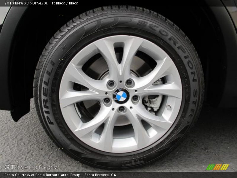 Jet Black / Black 2010 BMW X3 xDrive30i