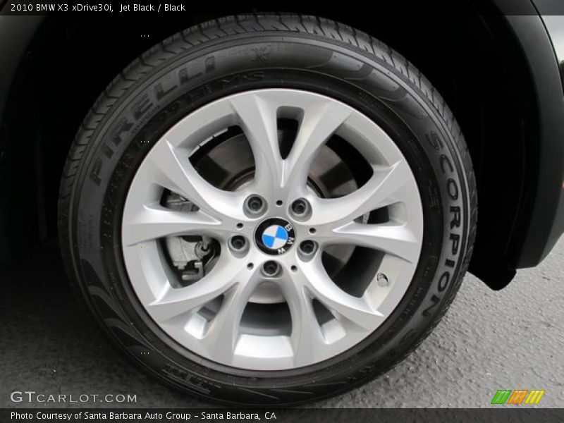 Jet Black / Black 2010 BMW X3 xDrive30i