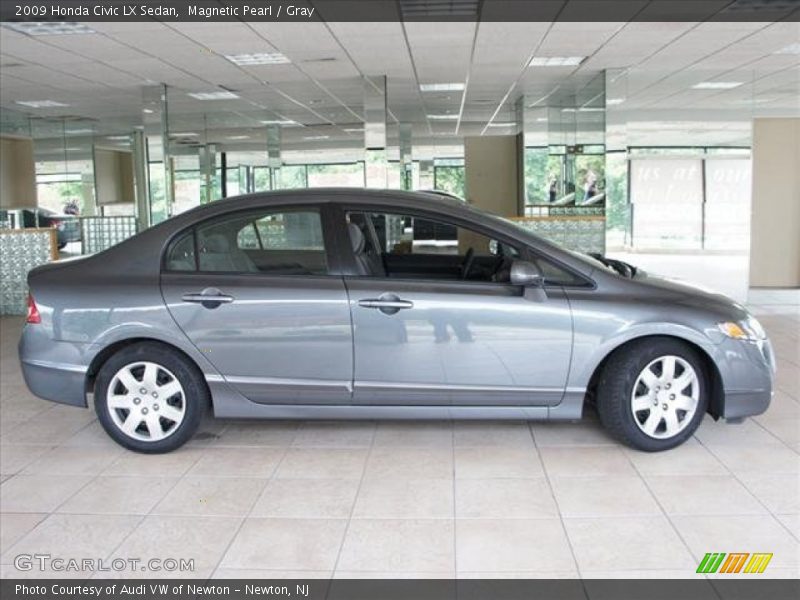 Magnetic Pearl / Gray 2009 Honda Civic LX Sedan