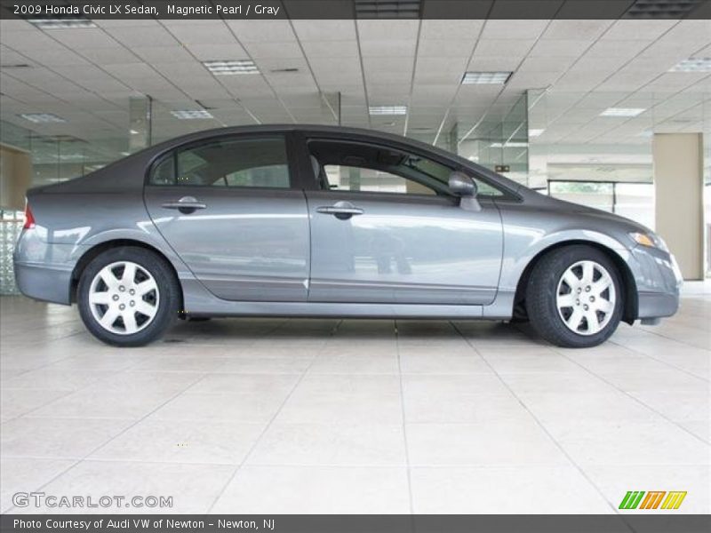 Magnetic Pearl / Gray 2009 Honda Civic LX Sedan