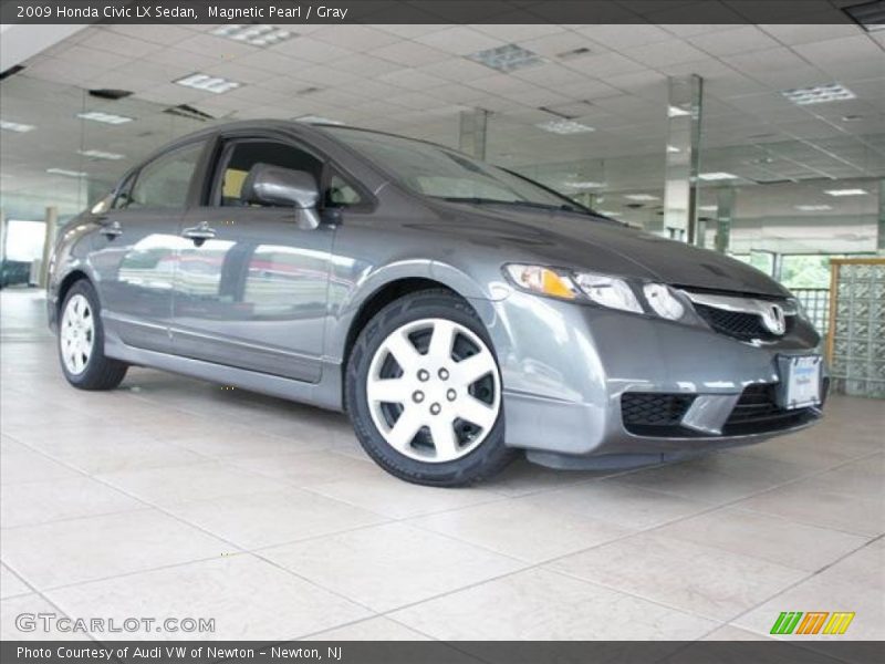 Magnetic Pearl / Gray 2009 Honda Civic LX Sedan