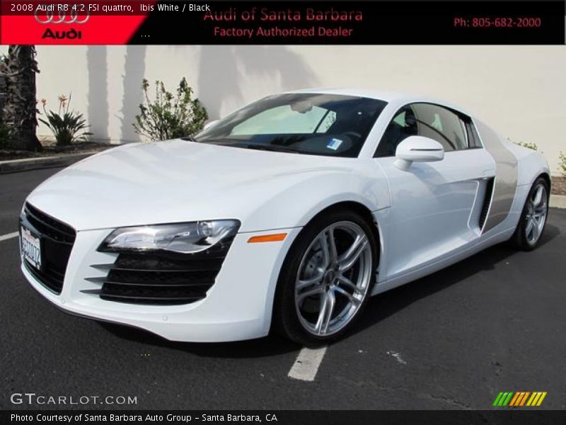 Ibis White / Black 2008 Audi R8 4.2 FSI quattro