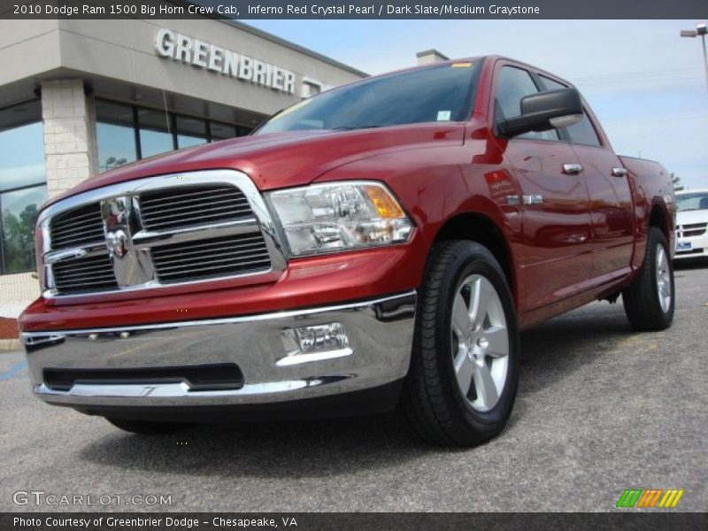 Inferno Red Crystal Pearl / Dark Slate/Medium Graystone 2010 Dodge Ram 1500 Big Horn Crew Cab