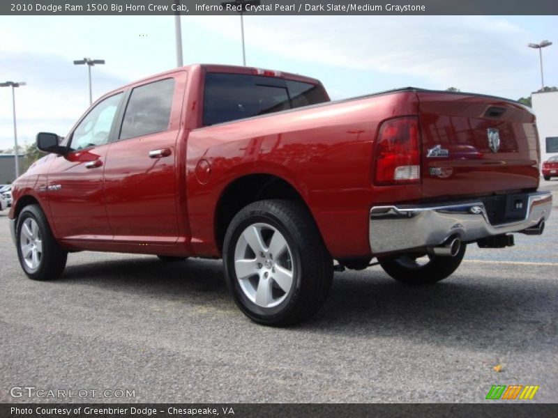 Inferno Red Crystal Pearl / Dark Slate/Medium Graystone 2010 Dodge Ram 1500 Big Horn Crew Cab