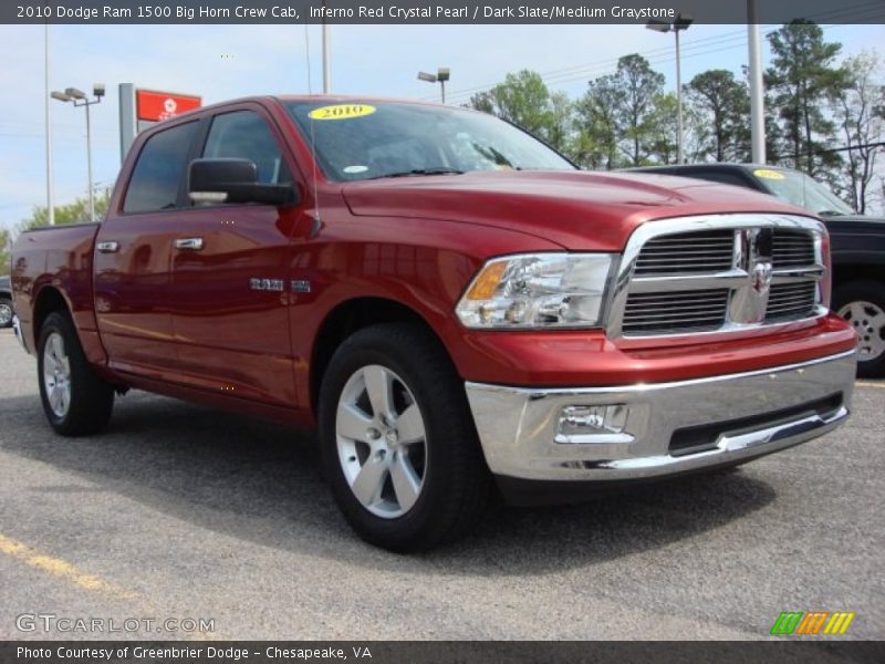 Inferno Red Crystal Pearl / Dark Slate/Medium Graystone 2010 Dodge Ram 1500 Big Horn Crew Cab