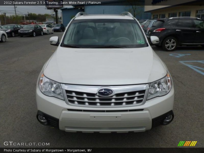 Satin White Pearl / Platinum 2012 Subaru Forester 2.5 X Touring