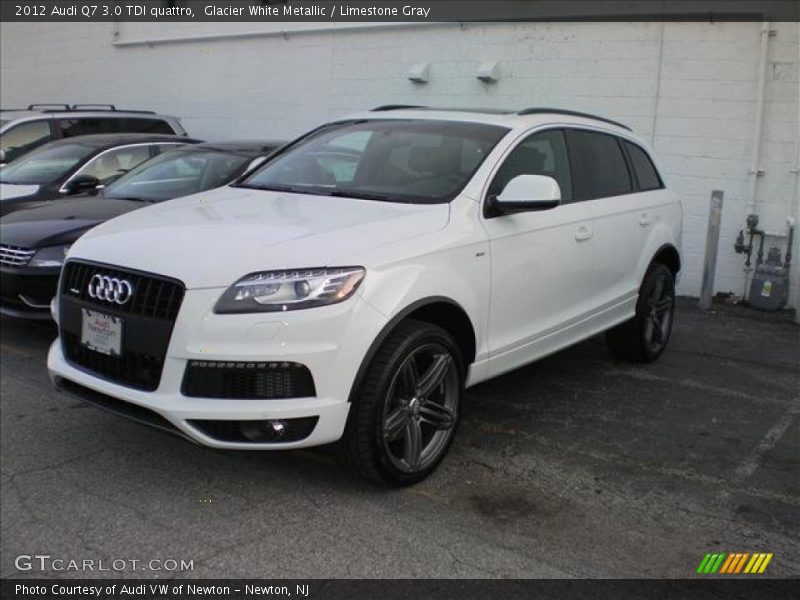 Glacier White Metallic / Limestone Gray 2012 Audi Q7 3.0 TDI quattro
