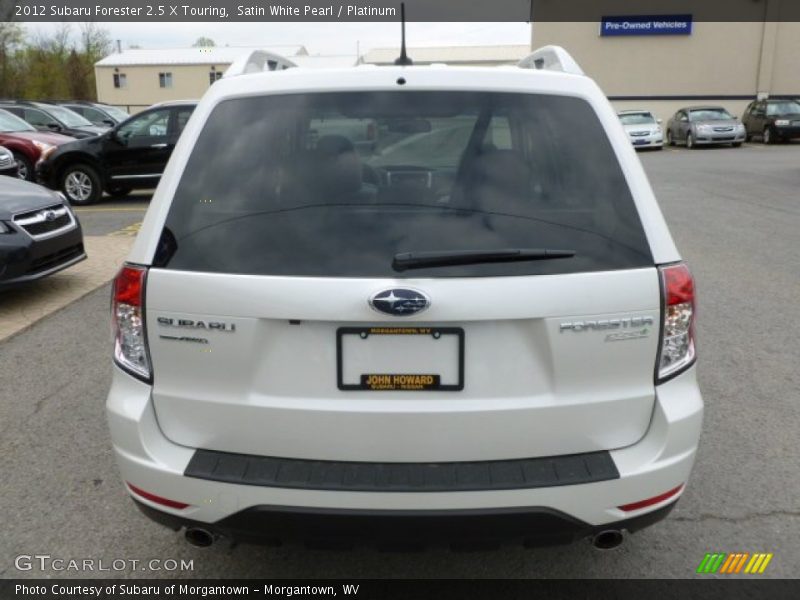 Satin White Pearl / Platinum 2012 Subaru Forester 2.5 X Touring