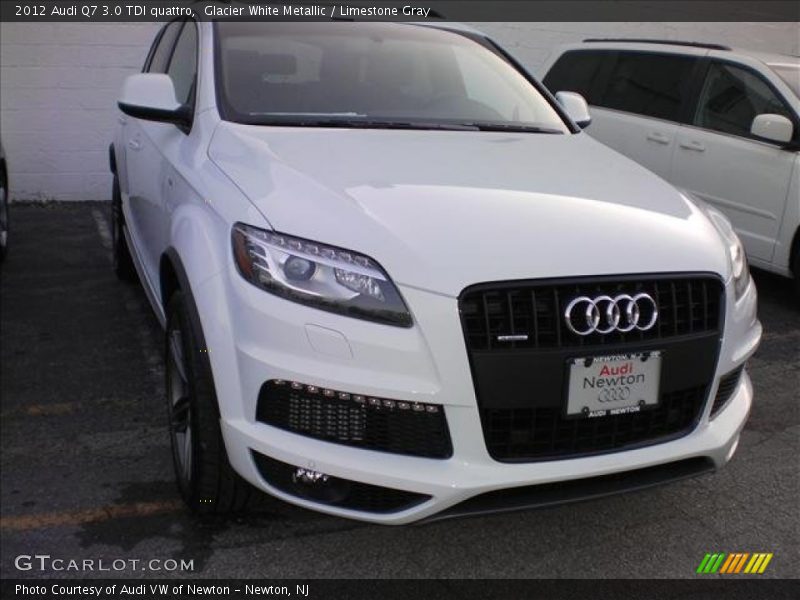 Glacier White Metallic / Limestone Gray 2012 Audi Q7 3.0 TDI quattro