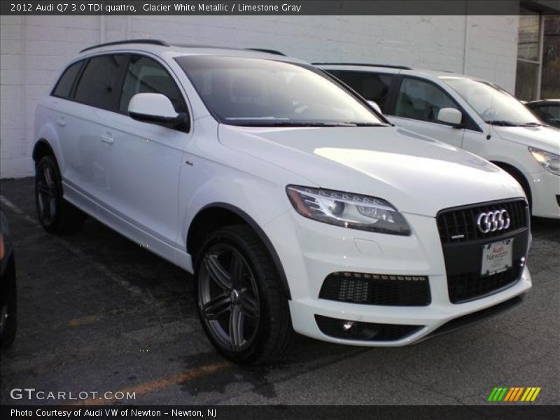 Glacier White Metallic / Limestone Gray 2012 Audi Q7 3.0 TDI quattro