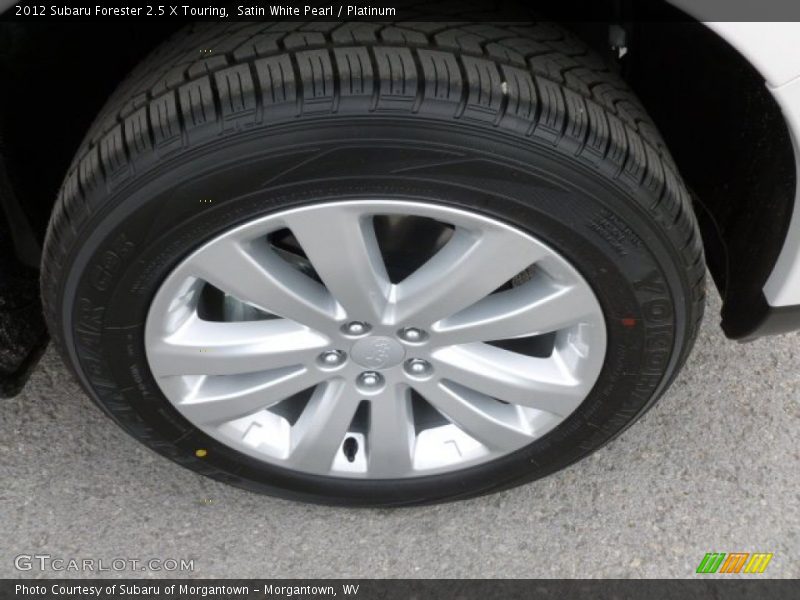 Satin White Pearl / Platinum 2012 Subaru Forester 2.5 X Touring